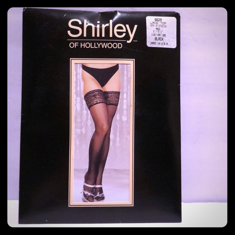 Lace top stay up stocking